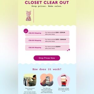 Closet Clear Out Sale ✨ Price Drops = Discounted Shipping